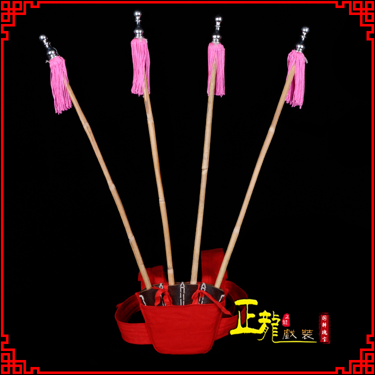 沈丘戏装戏曲用品靠旗男女大靠 靠板 正宗牛皮旗杆旗架