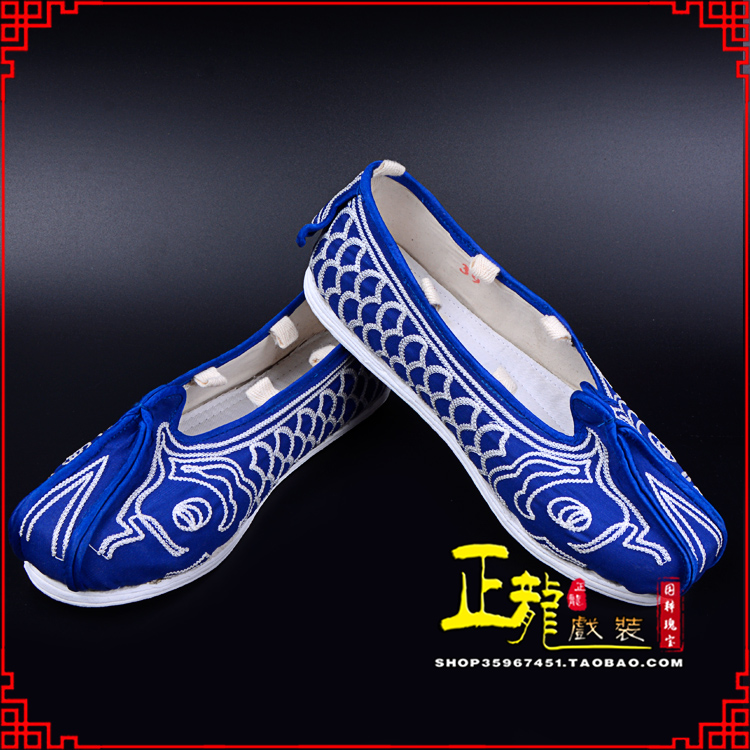 沈丘戏鞋舞台演出鞋水路英雄三义斋布底鱼鳞洒