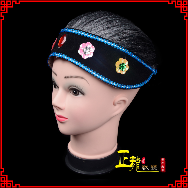 沈丘老旦媒婆穷老太婆假发套 老旦头套