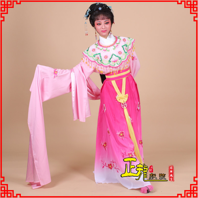 沈丘水袖青衣练功花旦服 梅花古装衣